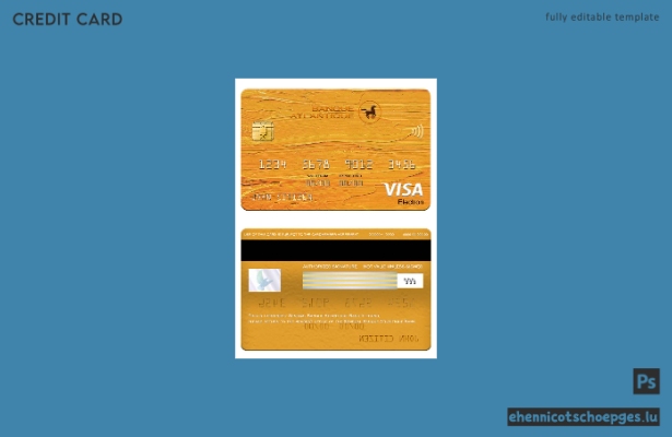 Mustervorschau der Senegal Banque Atlantique Bank Visa Electron Card